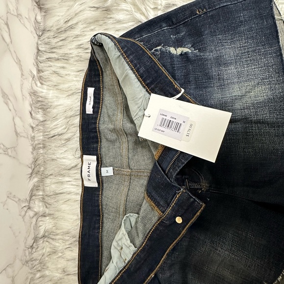 NWT FRAME Size 32 Le Cut Off Denim Shorts - Picture 6 of 8